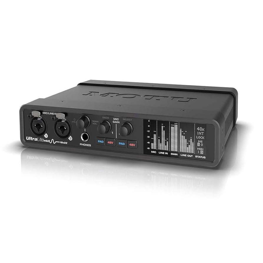 Amazon.com: MOTU UltraLite-mk5 Desktop 18x22 USB Type-C